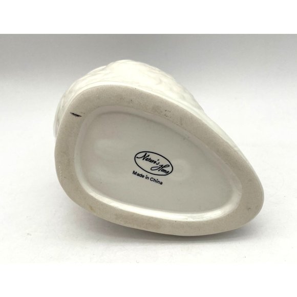 Nature's Home White Ceramic Owl Pitcher - Picture 4 of 7